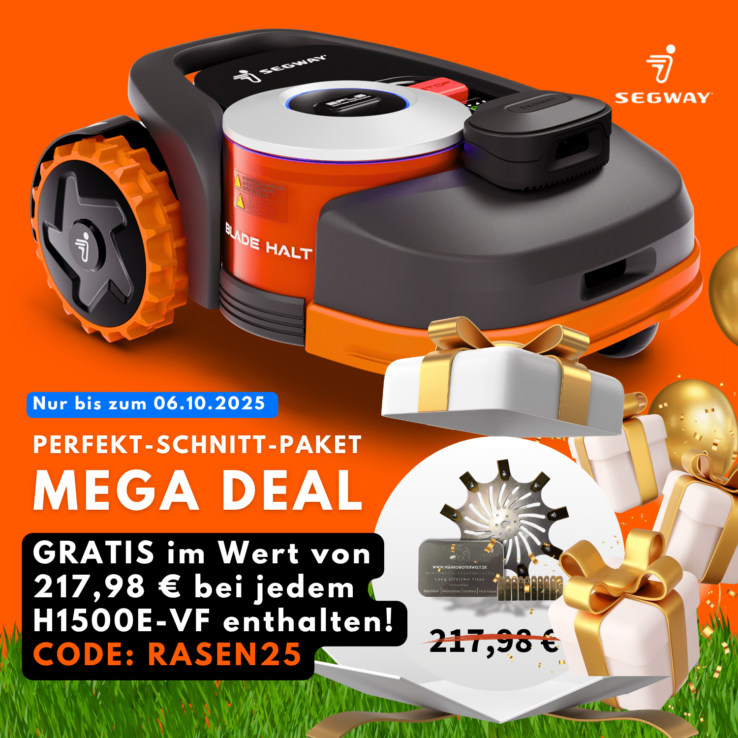 Segway Navimow H1500E-VF | bis 1200 m²