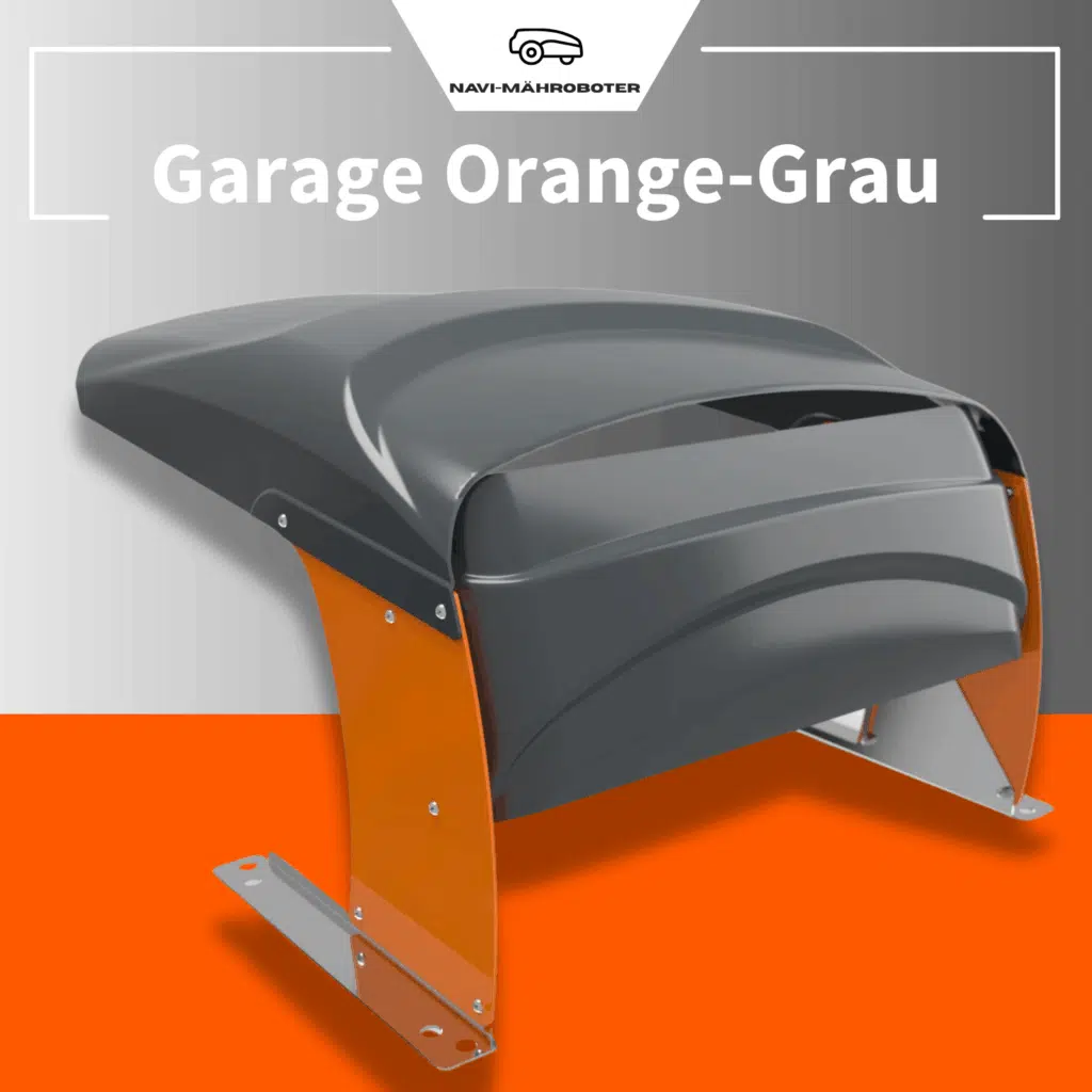 Garage Orange-Grau für Navimow – stabile Mährobotergarage mit modernem Design, passend für H-, X- und i-Serie