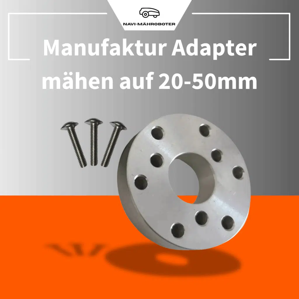 Adapter zur Schnitthöhenanpassung für Navimow – manuell einstellbar auf 20–50 mm für individuelle Rasenpflege