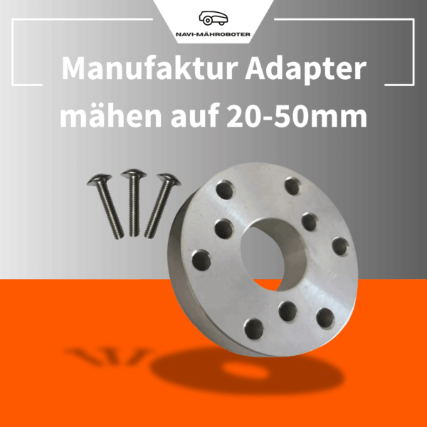 Adapter zur Schnitthöhenanpassung für Navimow – manuell einstellbar auf 20–50 mm für individuelle Rasenpflege