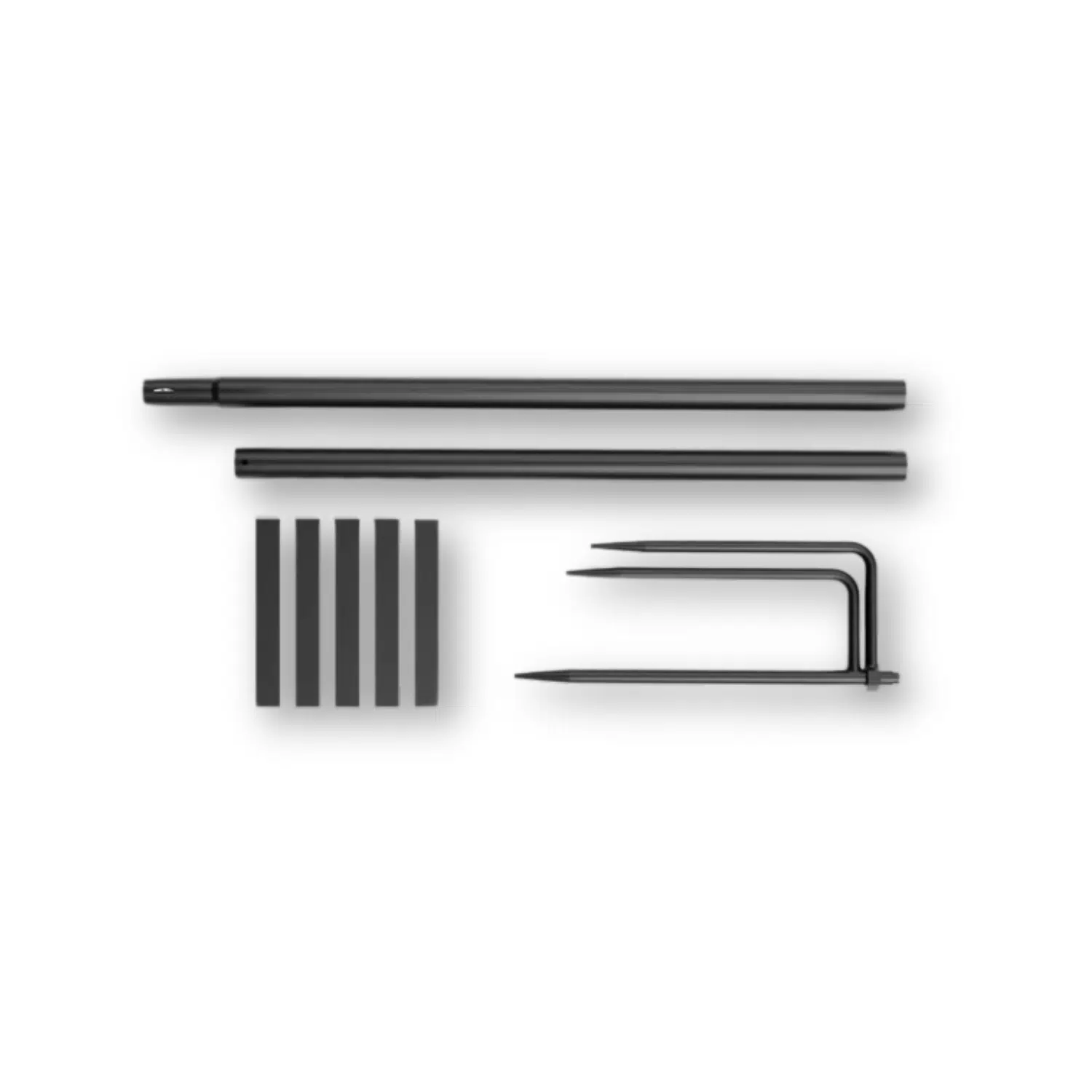 1x Dreizack-Erdspieß für die Rohre der EFLS Antenne
5x Klettverschluss-Fixierband für das Antennenkabel