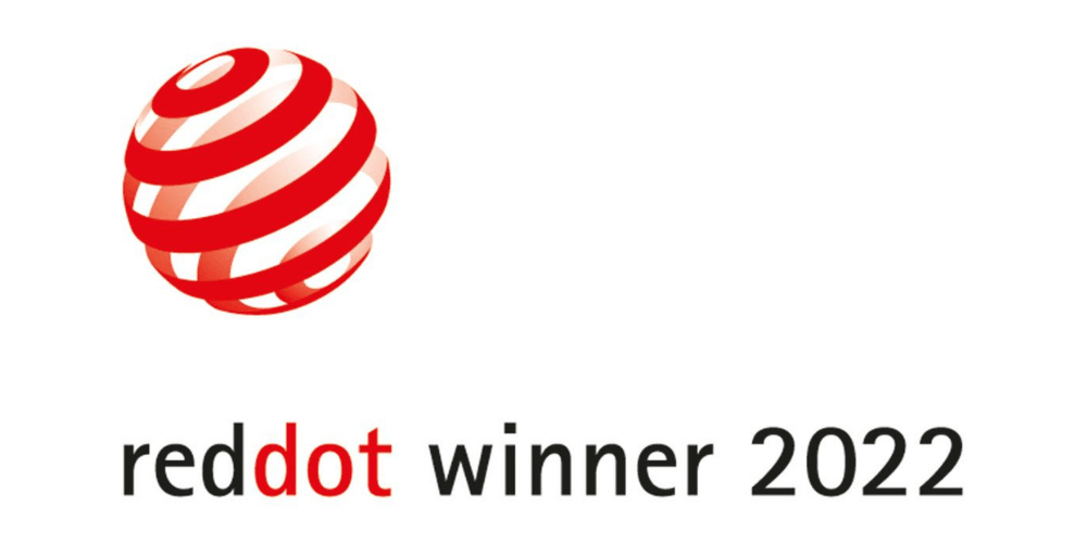 Red Dot Winner 2022 – Auszeichnung für herausragendes Produktdesign.