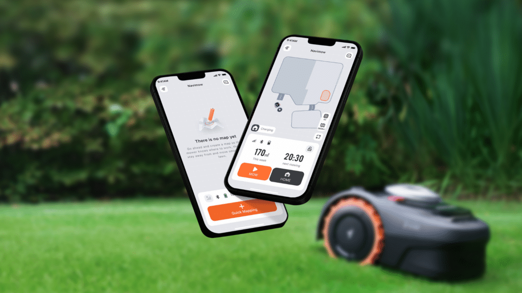 Segway Navimow Mähroboter mit Smartphone-App-Steuerung – einfache Bedienung und Programmierung für präzise Rasenpflege