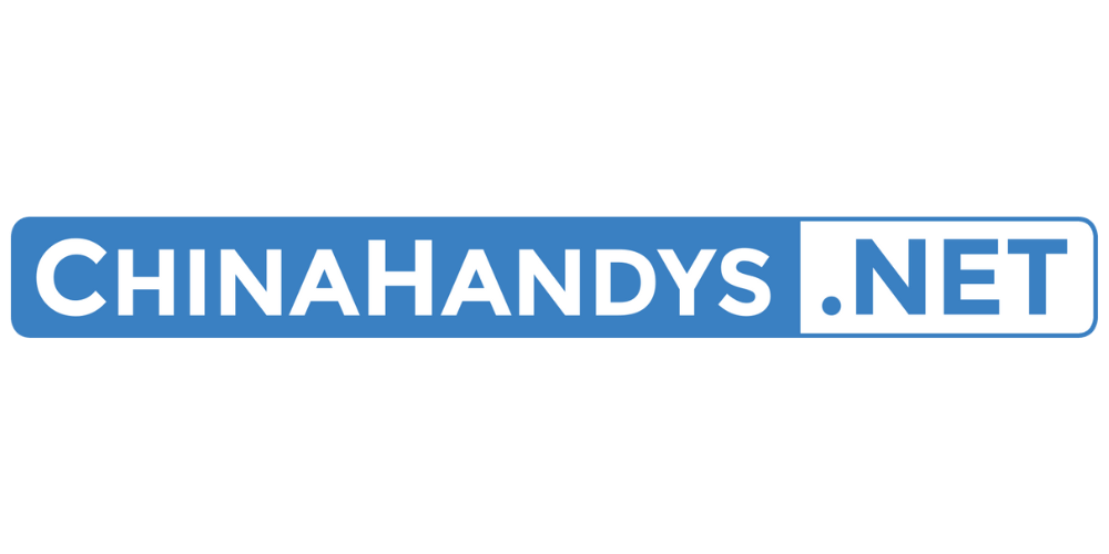 Logo von ChinaHandys.net in blau-weißer Schrift