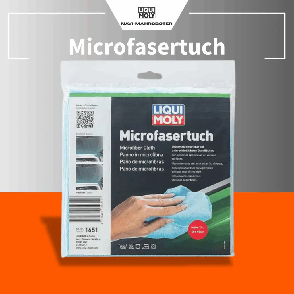 Liqui Moly Mikrofasertuch – vielseitiges Reinigungstuch für Mähroboter, lackschonend und fusselfrei