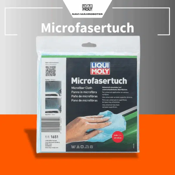 Liqui Moly Mikrofasertuch – vielseitiges Reinigungstuch für Mähroboter, lackschonend und fusselfrei