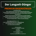 Langzeit-Rasendünger mit 10–12 Wochen Wirkung – Produktmerkmale, Nährstoffgehalt und empfohlene Ausbringmenge für Sport- und Gebrauchsrasen