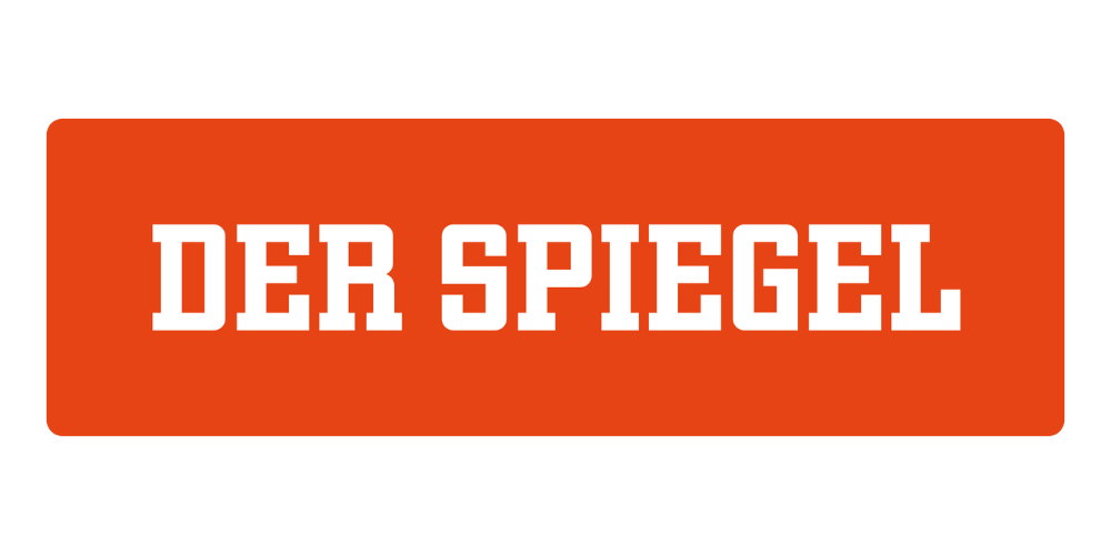 Logo von DER SPIEGEL mit weißer Schrift auf rotem Hintergrund – renommiertes deutsches Nachrichtenmagazin