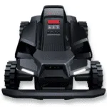 Segway Navimow X420E AWD Mähroboter Frontansicht – kabelloser Profi-Mähroboter mit EFLS-Navigation und Allradantrieb