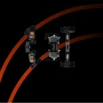 Explosionsdarstellung des Allrad-Antriebs und Fahrwerks der Segway Navimow X420E, X430E und X450E