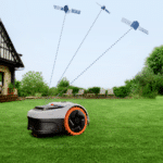 Segway Navimow i210E AWD Mähroboter mit GNSS-Satellitennavigation mäht kabellos einen Garten