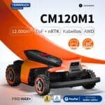 Segway Navimow CM120M1 Pro Max+ Mähroboter in Orange-Schwarz mit AWD-Antrieb, kabellosem Betrieb, ToF + nRTK-Navigation für bis zu 12.000 m², 2+1 Jahre Garantie, TÜV-zertifiziert