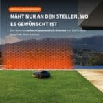 Segway Navimow H2 Mähroboter mit virtuellen Begrenzungen am Pool – erkennt automatisch Grenzen und mäht nur den gewünschten Bereich
