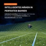 Segway Navimow H2 Mähroboter mit intelligentem Mähbahnmuster – professionelle Mähbahnen in Schachbrettmuster oder Raute einstellbar