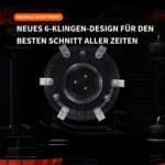 Segway Navimow H2 Mähroboter Messerteller Nahaufnahme – neues 6-Klingen-Design für maximale Schnittkraft und perfekten Rasenschnitt