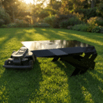 Segway Navimow XXL Garage für X4-Serie und Terranox im Garten – hochwertiges Metall-Schutzdach für Mähroboter mit modernem Design und zuverlässigem Wetterschutz