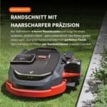 Segway Navimow X3 Mähroboter mit automatischem Kantenschnitt – präziser Randschnitt an Rasenkanten mit optionalem Kantentrimmer