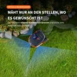Segway Navimow X3 Mähroboter mit virtuellen Begrenzungen – erkennt automatisch Grenzen und mäht nur den gewünschten Bereich