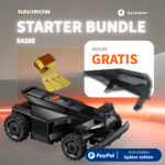 Segway Navimow X420E Starter Bundle – kabelloser Mähroboter mit Ersatzmessern, Messerhalter und Wetterschutz-Abdeckung gratis im Wert von 265,99 €, PayPal Ratenzahlung verfügbar