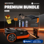 Segway Navimow X330E Premium Bundle – kabelloser Mähroboter mit orangefarbenen Rädern, Ersatzmessern, Reinigungsbürsten, Liqui Moly Pflegespray, Wetterschutz-Abdeckung und weiterem Zubehör, PayPal Ratenzahlung verfügbar