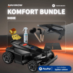 Segway Navimow X450E Komfort Bundle – Mähroboter ohne Begrenzungskabel mit Klingen, Reinigungsset und Wetterschutzdach