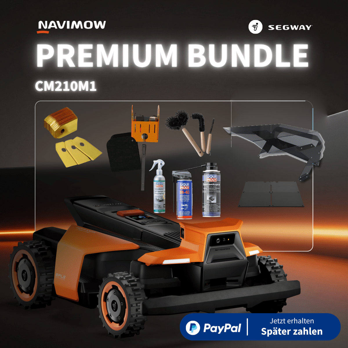 Segway Navimow Terranox CM210M1 Komplett-Sorglos Premium Bundle Segway Navimow Terranox CM210M1 Komplett-Sorglos Premium Bundle
