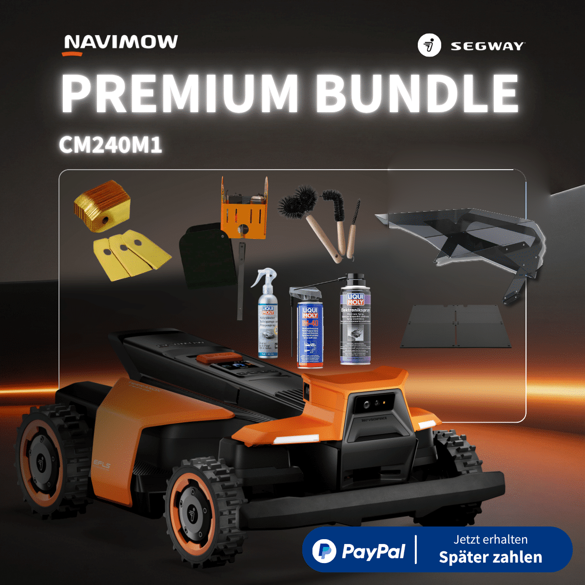 Segway Navimow Terranox CM240M1 Komplett-Sorglos Premium Bundle Segway Navimow Terranox CM240M1 Komplett-Sorglos Premium Bundle